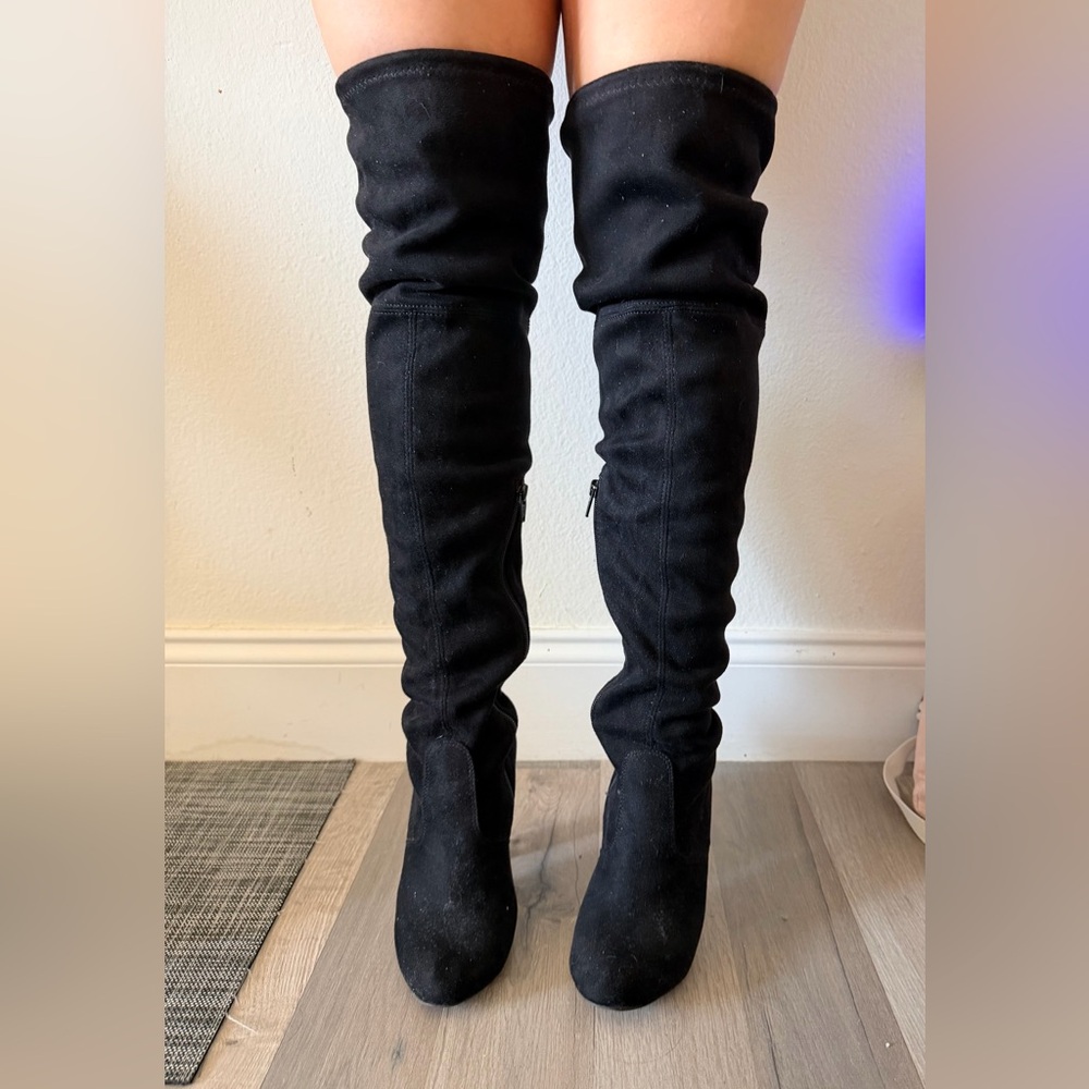 Mossimo Supply Co. Black Over-the-Knee Boots